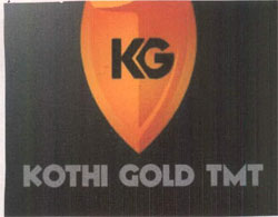 Kothi Gold Tmt With Kg Logo Device mark 2532482 Trademark