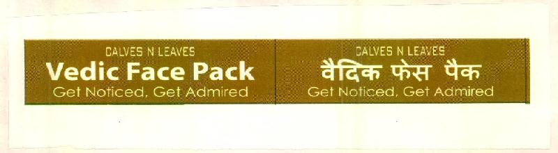 Vedic Face Pack Device mark 2629118 Trademark