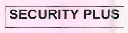 Security Plus Device mark 2645608 Trademark