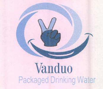 V Vanduo Packaged Drinking Water (device Of Finger) Device mark 2625349 Trademark