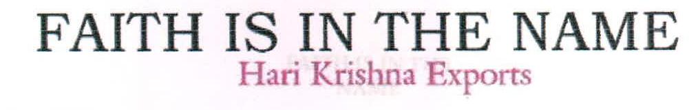 Faith Is In The Name Device mark 2209122 Trademark