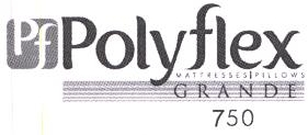 Polyflex Mattresses/pillows Grande 750 Device mark 2017340 Trademark