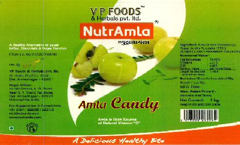 V P Foods Nutramla (device Of Gooseberry) Device mark 2424629 Trademark