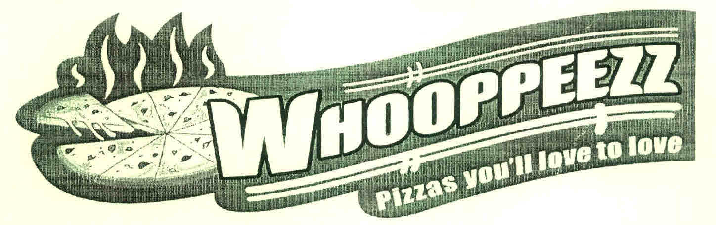 Whooppeezz Pizzas You'll Love To Love Device mark 2690010 Trademark