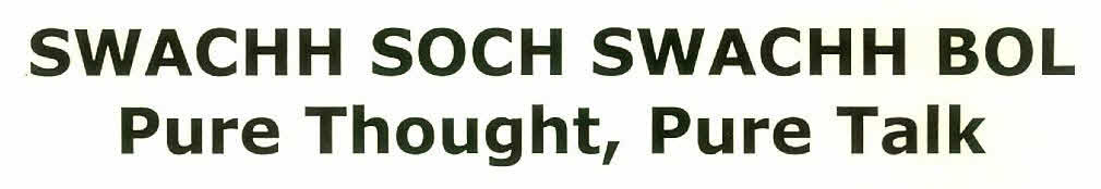 Swachh Soch Swachh Bol Pure Thought, Pure Talk Device mark 2864417 Trademark