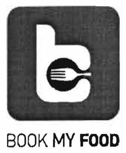 Book My Food With B Logo And Device Of Fork Device mark 2989044 Trademark