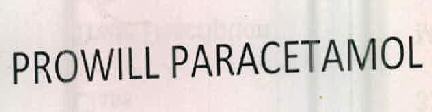 Prowill Paracetamol Device mark 2381249 Trademark