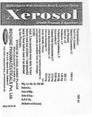 Xerosol (label) Device mark 2221855 Trademark