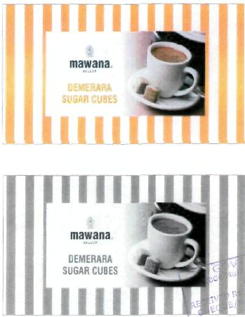 Mawana Demerara Sugar Cubes (device) Device mark 2293381 Trademark