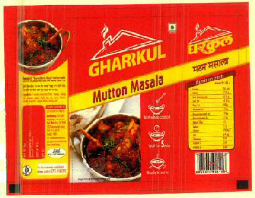Gharrkul Mutton Masala Device mark 2951688 Trademark