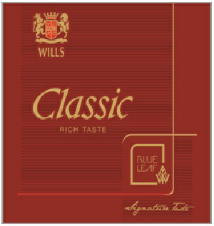 Wills Classic Rich Taste Blue Leaf Device mark 2995345 Trademark