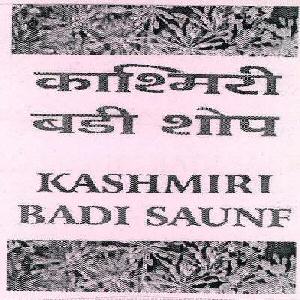 Kashmiri Badi Saunf Device mark 2563547 Trademark