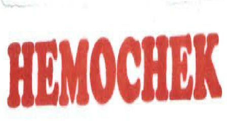 Hemochek Device mark 2013967 Trademark