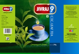 Jivraj 9 C.t.c Leaf Tea Device mark 2553464 Trademark