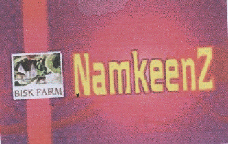 "bisk Farm" Namkeenz (device) Device mark 2202153 Trademark