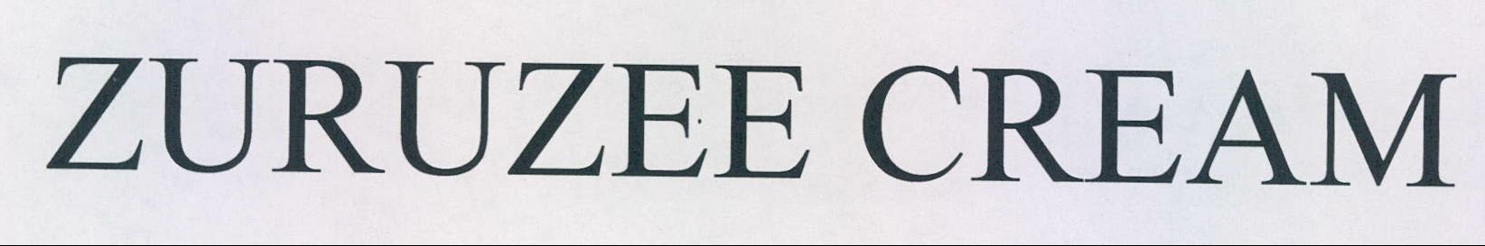 Zuruzee Cream Device mark 2156820 Trademark