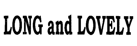 Long And Lovely (device) Device mark 2269548 Trademark