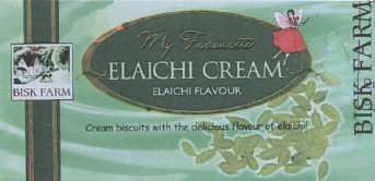 "bisk Farm" Elaichi Cream Elaichi Flavour (device) Device mark 2202155 Trademark