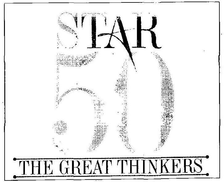 Star 50 The Great Thinkers (device) Device mark 2303732 Trademark