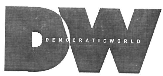 Dw Democratic World (device) Device mark 2302283 Trademark