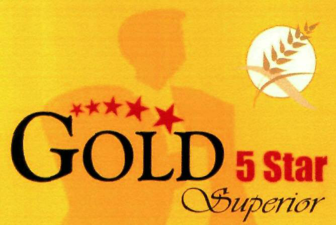 Gold 5 Star Superior (label) Device mark 2452115 Trademark