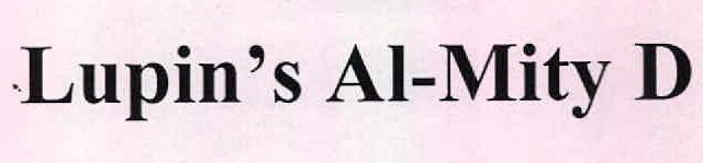 Lupin's Al-mity D Device mark 2444234 Trademark