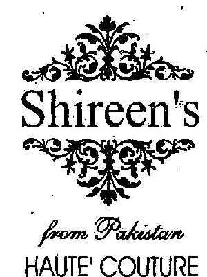 Shireen's Haute' Couture (device) Device mark 2351393 Trademark