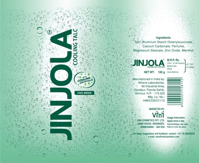 Jinjola Cooling Talc-cool Breeze Device mark 2095407 Trademark