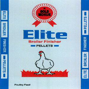 Gold Mohur Elite Broiler Finisher Pellets (device Of Bird) Device mark 2385973 Trademark