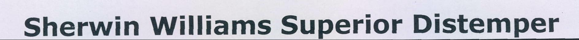 Sherwin Williams Superior Distemper Device mark 2168743 Trademark