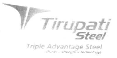 Tirupati Steel (device) Device mark 2578539 Trademark