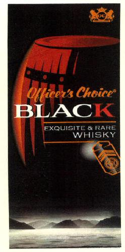 Officer's Choice Black Exquisite & Rare Whisky Device mark 2739307 Trademark
