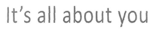 It's All About You (device) Device mark 2685789 Trademark