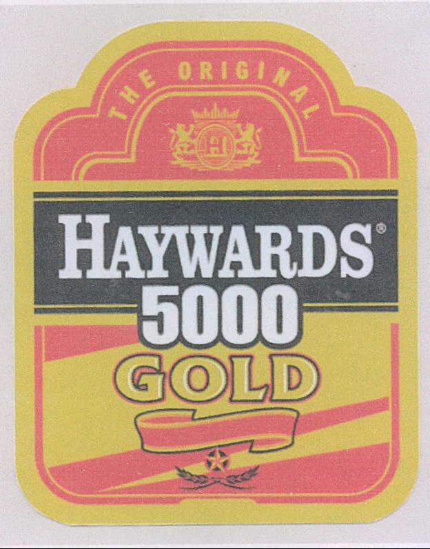 Haywards 5000 Gold Device mark 2112512 Trademark