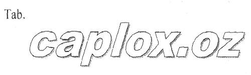 Tab. Caplox.oz (label) Device mark 2596483 Trademark
