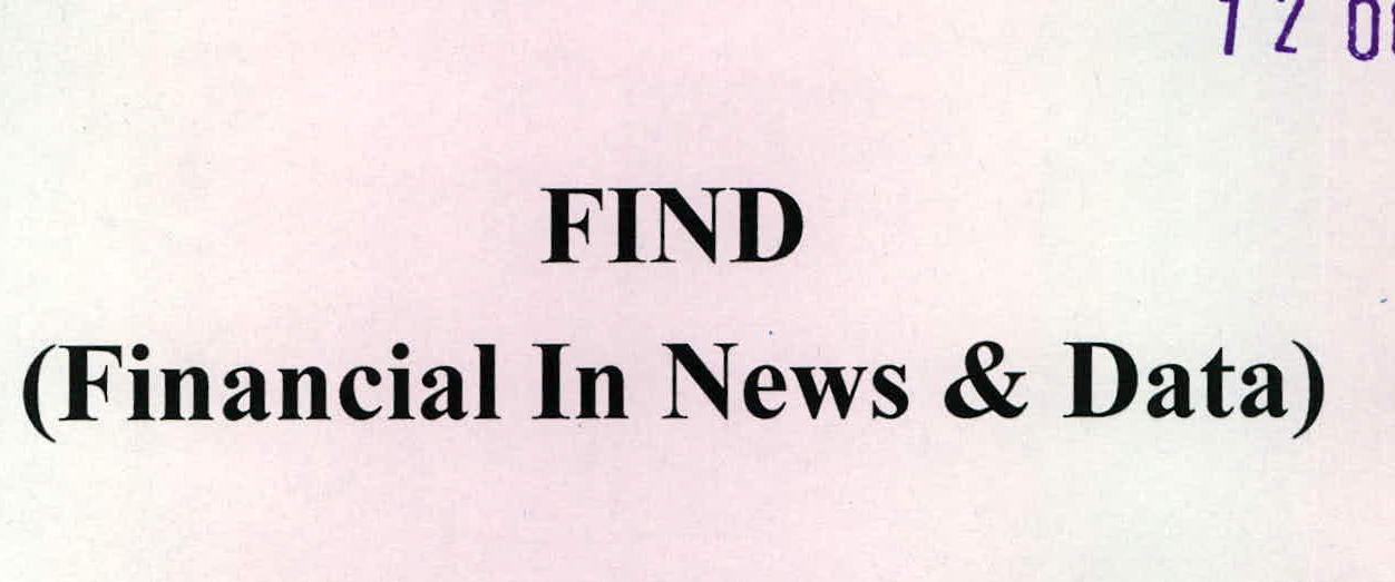 Find (financial In News & Data) Device mark 2218425 Trademark