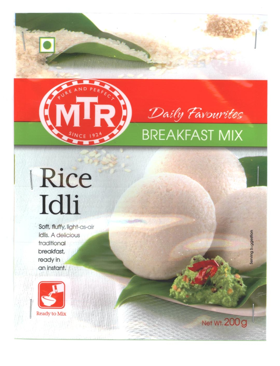Mtr Daily Favourites Breakfast Mix Rice Idli Device mark 2321104 Trademark