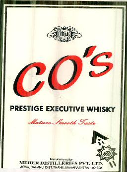 Co's Prestige Executive Whisky Device mark 2440046 Trademark