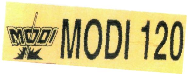 Modi-120 (label) Device mark 2234166 Trademark