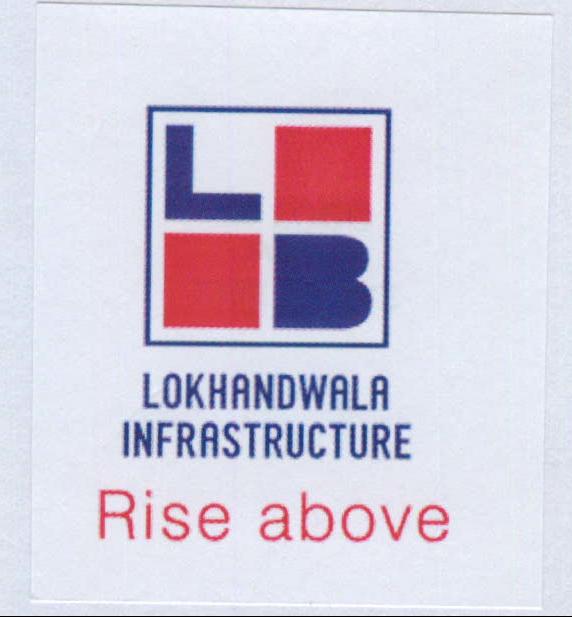 Lokhandwala Infrastructure Rise Above With Lb Logo Device mark 2034477 Trademark