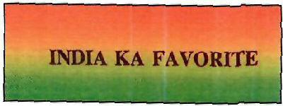 India Ka Favorite Device mark 2883800 Trademark