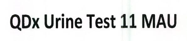 Qdx Urine Test 11 Mau Device mark 2504438 Trademark