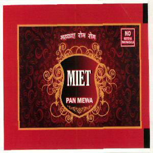 Miet Pan Mewa (label) Device mark 2657677 Trademark