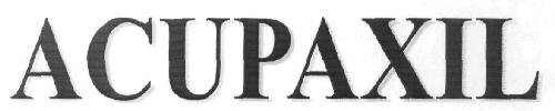 Acupaxil Device mark 2858362 Trademark