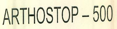 Arthostop - 500 Device mark 2522728 Trademark