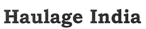 Haulage India (device) Device mark 2600387 Trademark