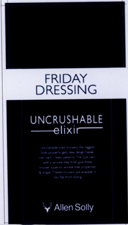 Friday Dressing Uncrushable Elixir Allen Solly Device mark 2244969 Trademark