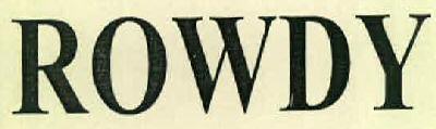 Rowdy Device mark 2745827 Trademark