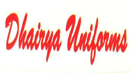 Dhairya Uniforms (label) Device mark 2513395 Trademark