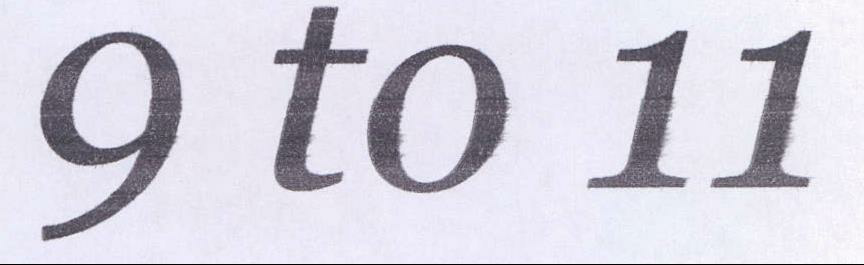 9 To 11 Device mark 2101221 Trademark